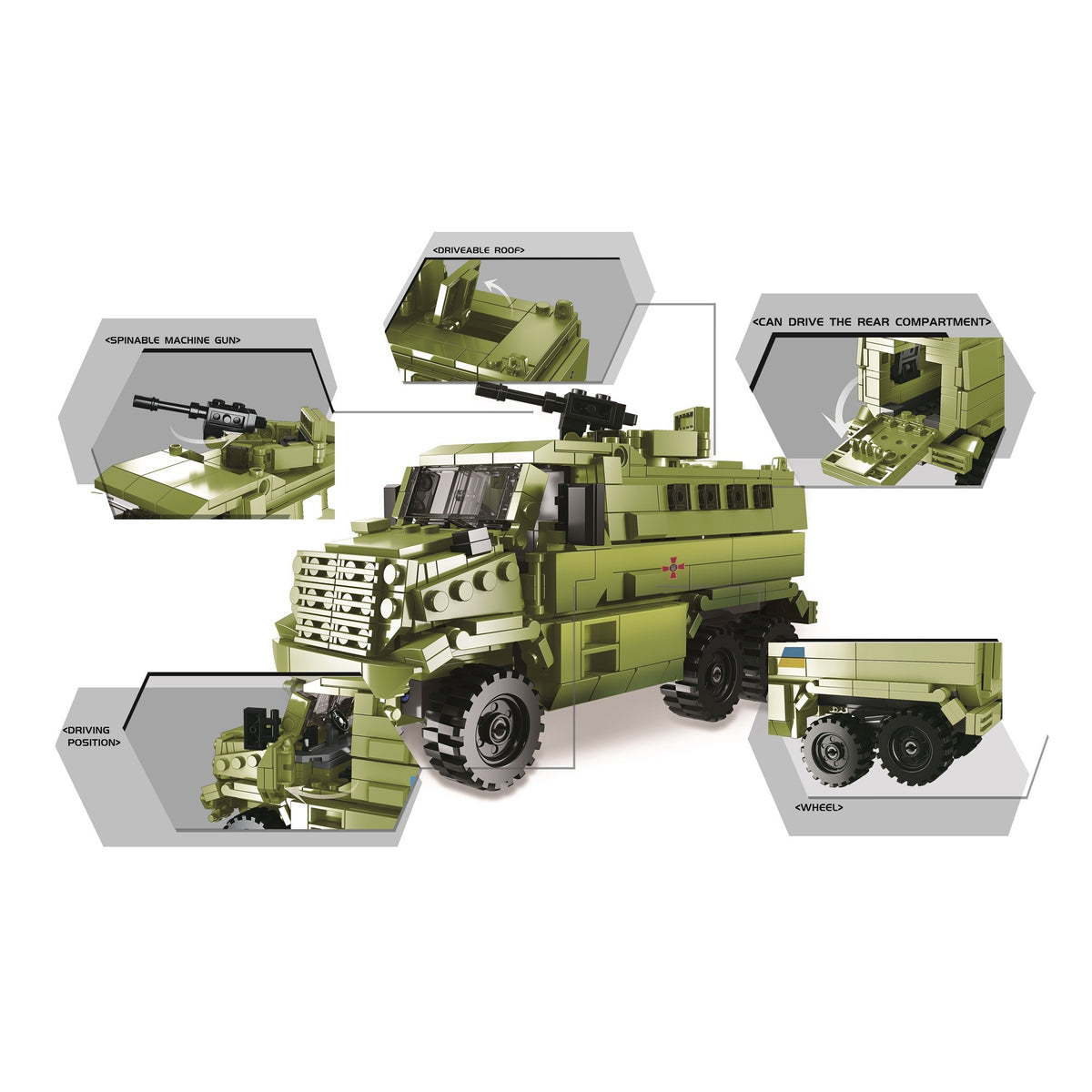 Playzu Across The Battlefield Green 6 Years +