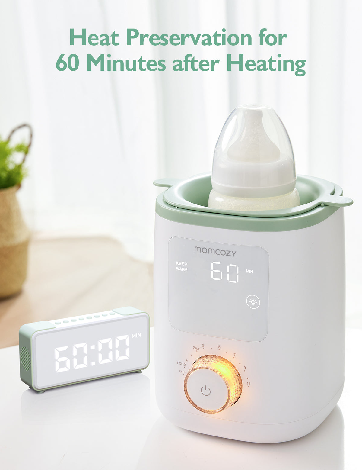 Momcozy Sterilizers &amp; Warmer Baby Bottle Warmer White