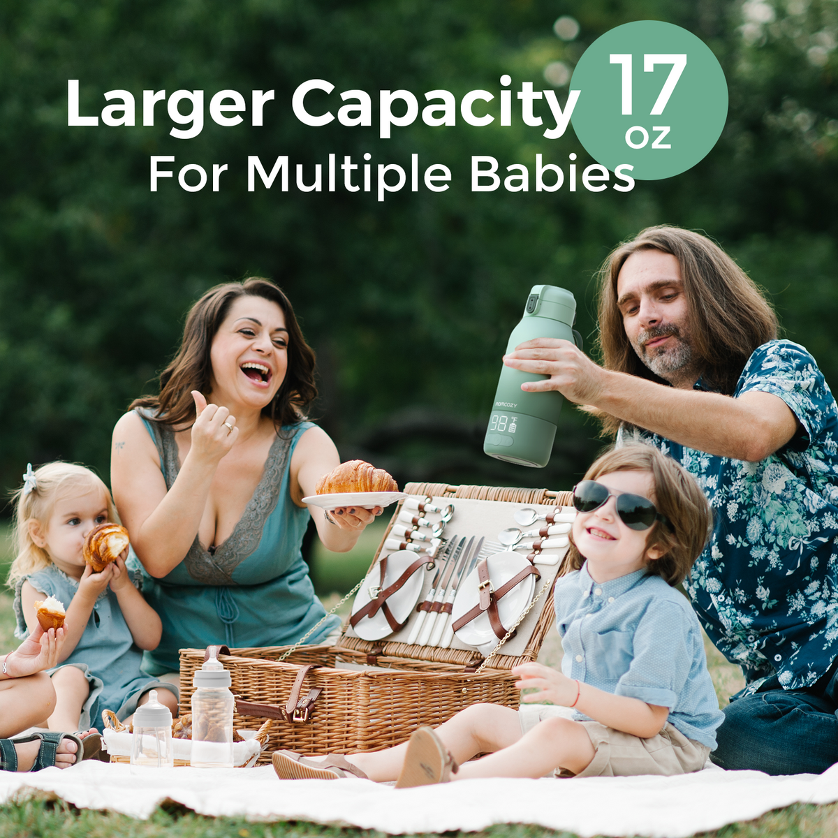 Momcozy Sterilizers &amp; Warmer Portable Breast Milk &amp; Water Warmer Green