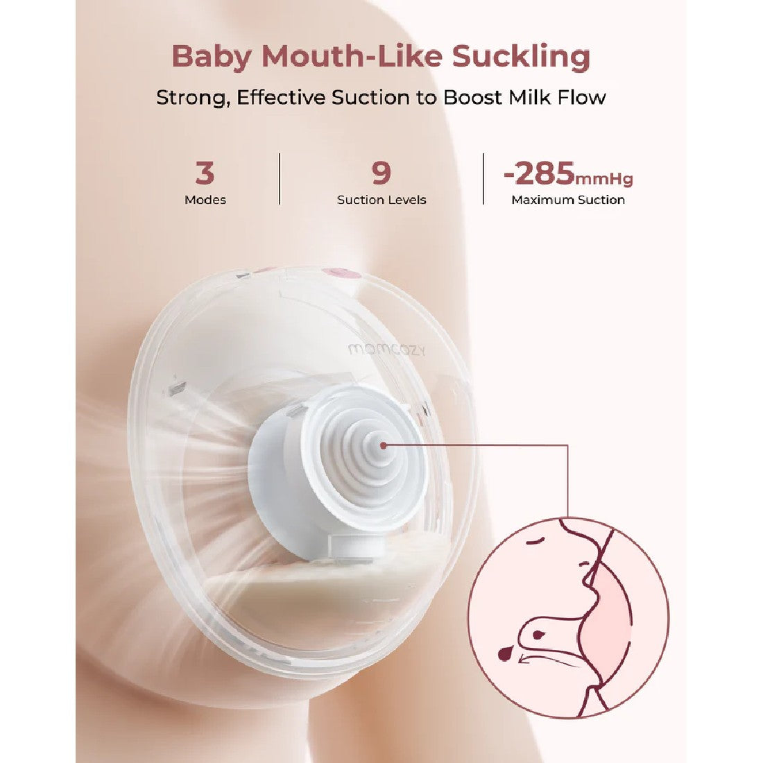 Momcozy Wearable Breast Pump M5 Smart Single Pack EU/UK