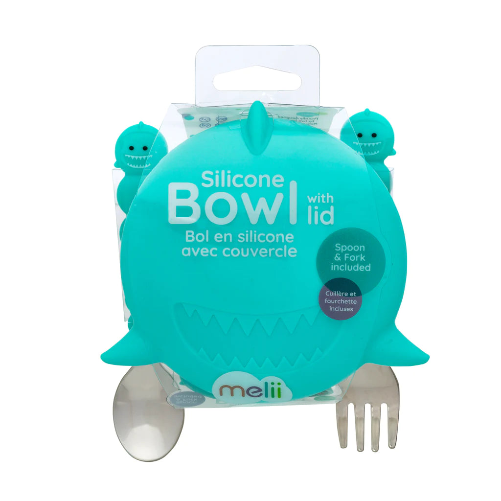 Melii Silicone Bowl with Lid & Utensils - 12 to 36 Months