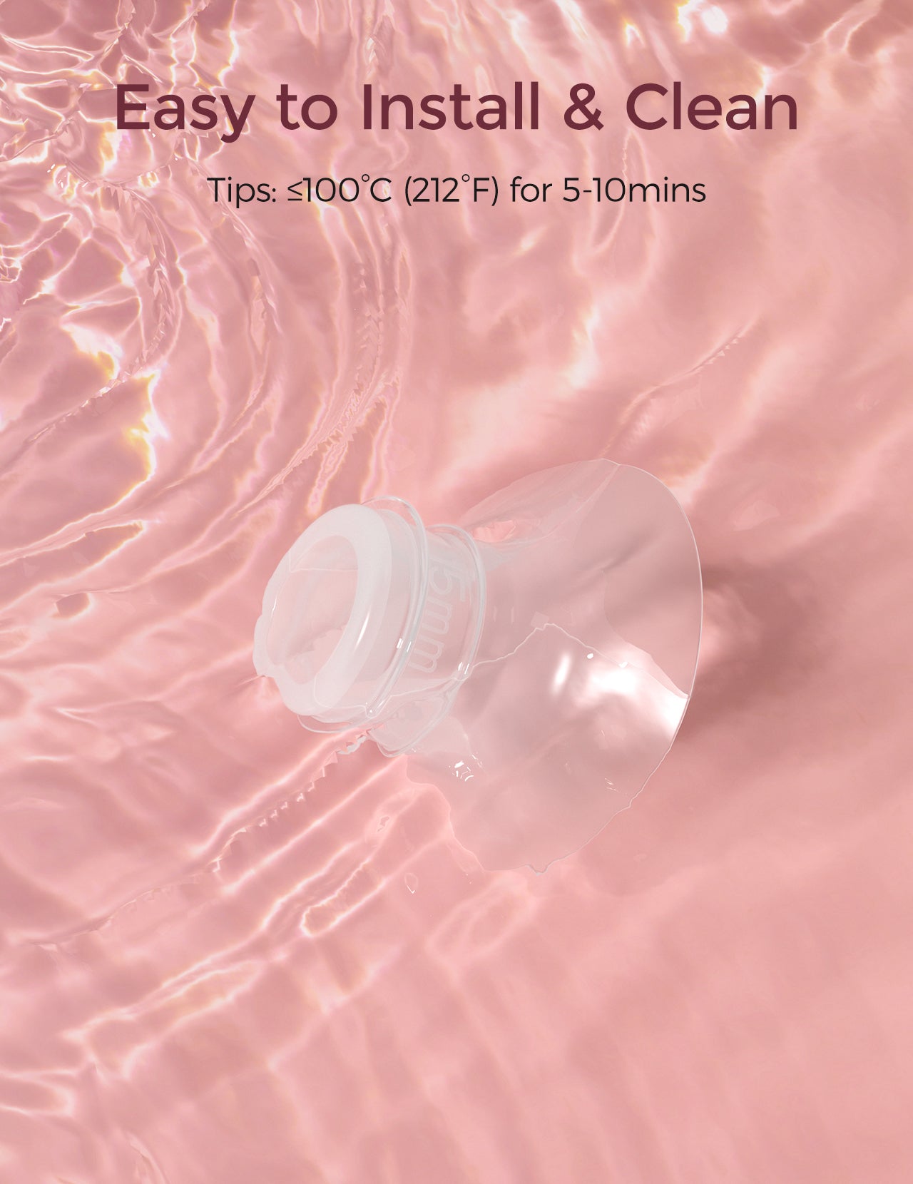 Momcozy Breastfeeding Access 15mm Flange Insert For M6 Transparent