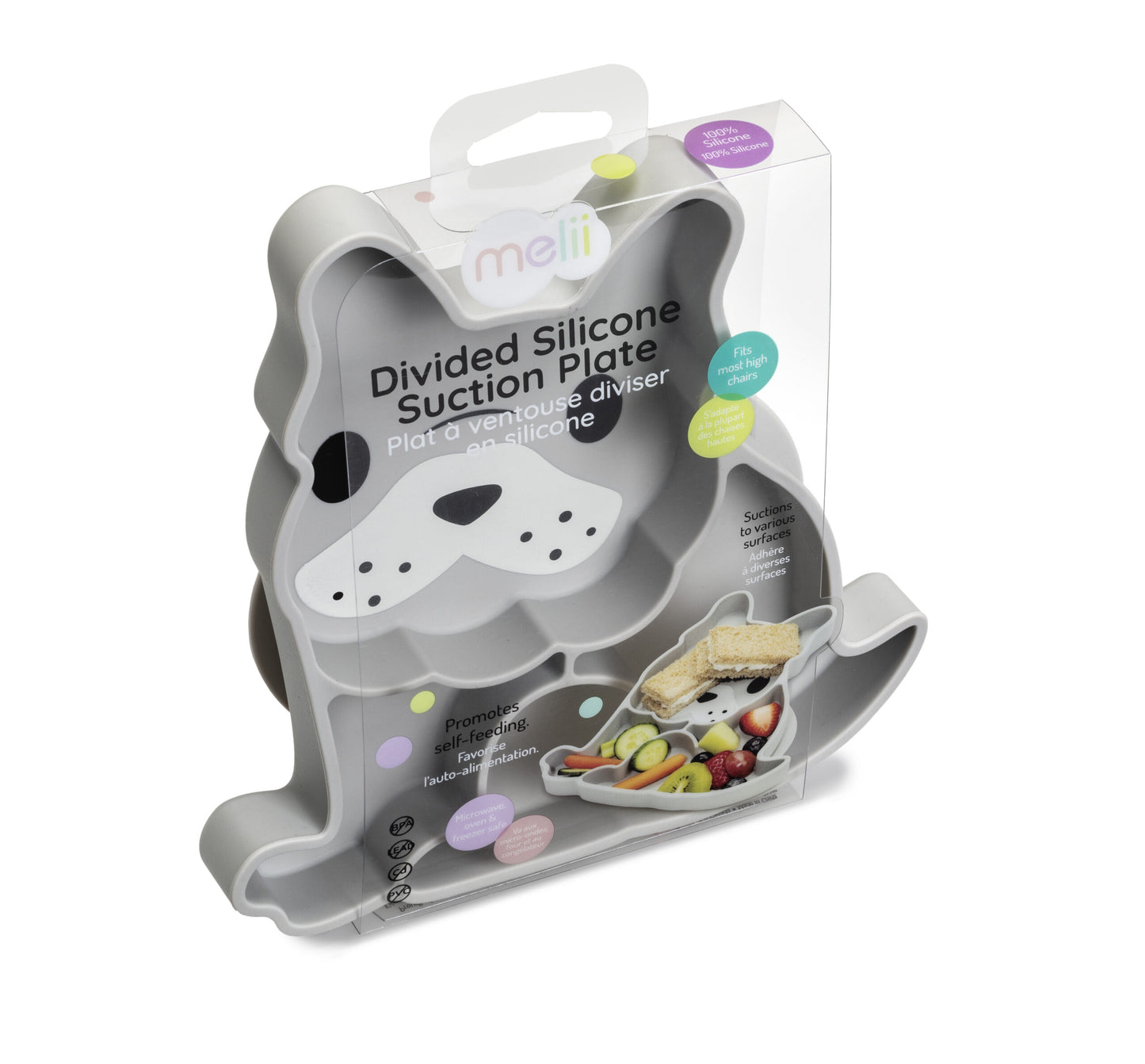 Melii Silicone Divided Plate - 6 to 24 Months