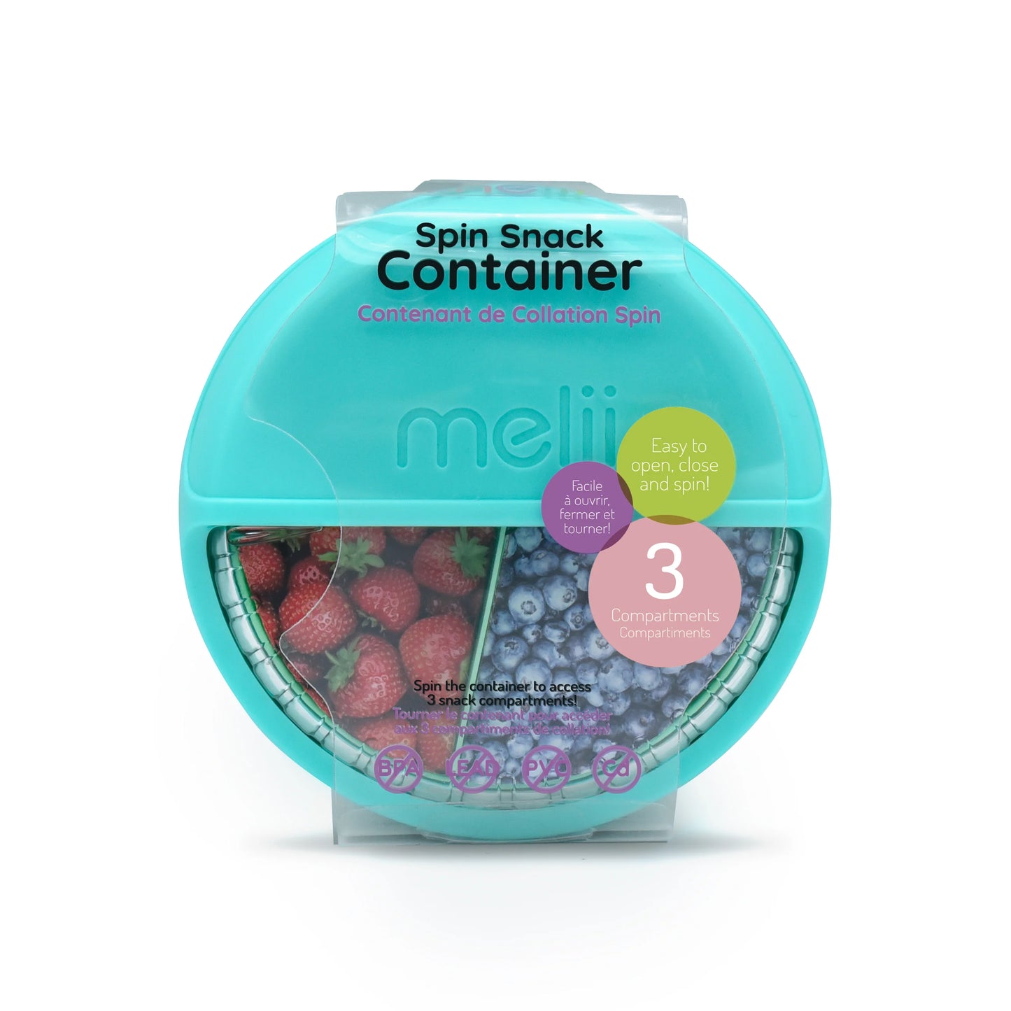 Melii Spin Snack Container - 3 to 6 Years