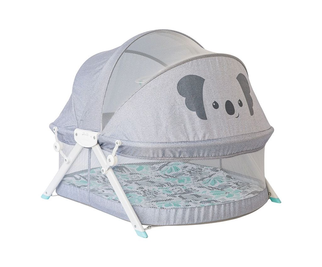 Infantino Sweet Dreams Fold &amp; Go Bassinet Grey Birth to 9 months