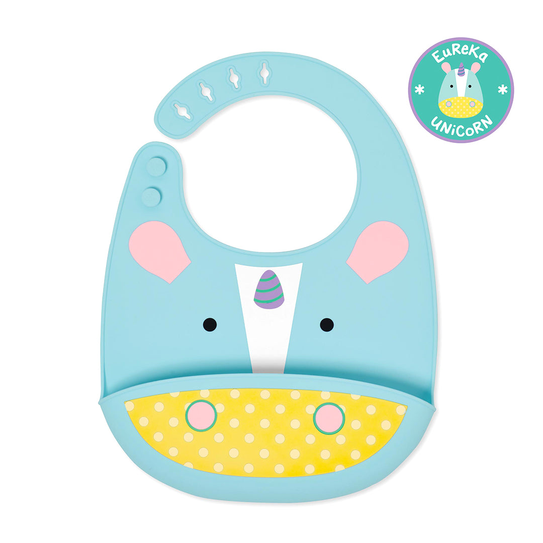 Skip Hop Zoo Fold &amp; Go Silicone Bib 6months to 36months