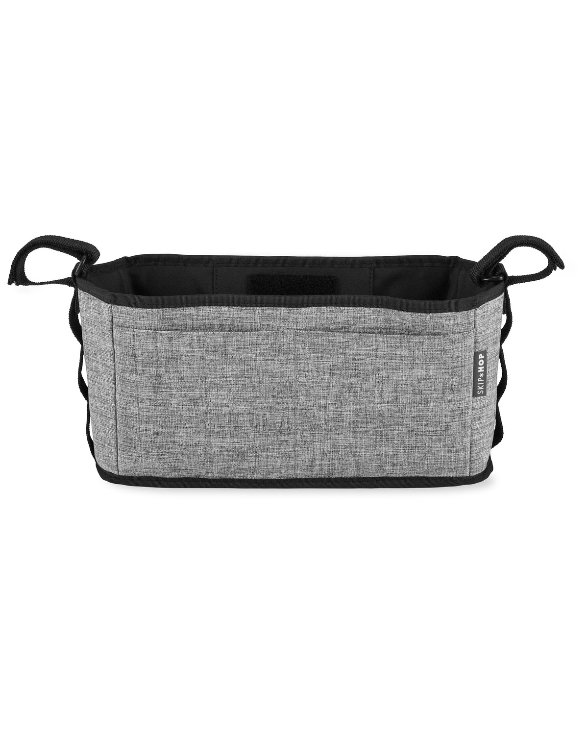 Skip Hop G-G Ultra Stroller Organizer  Black-Grey Stripes  Birth+ to 24M