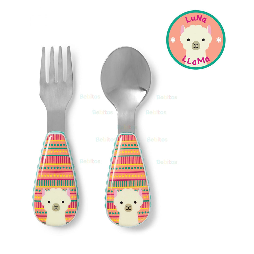 Skip Hop Zoo Utensils Fork &amp; Spoon 3Months to 36Months