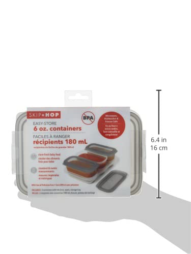 Skip Hop Grey Color 6Oz Containers 3months to 36months - Toys4All.in