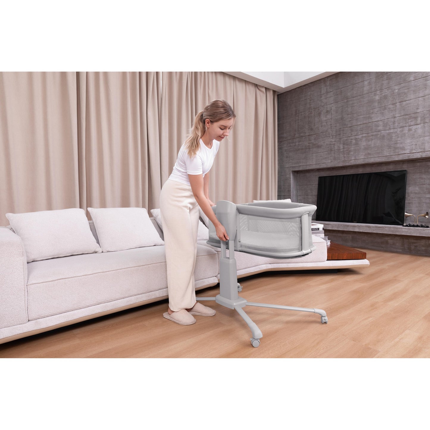 Mastela Dream Starlight Bedside Bassinet Birth+ to 12M