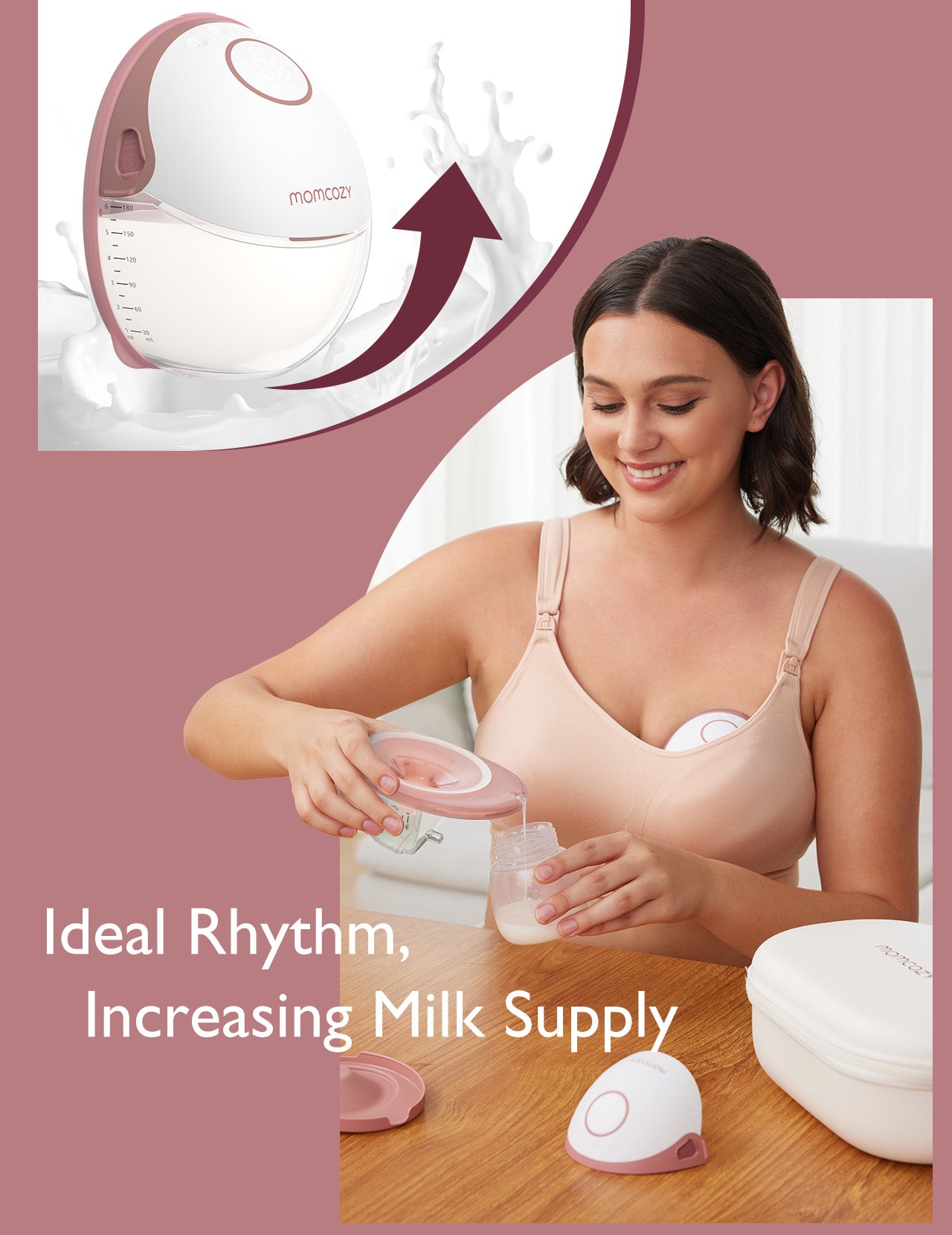 Momcozy Breast Pump M6 single Red