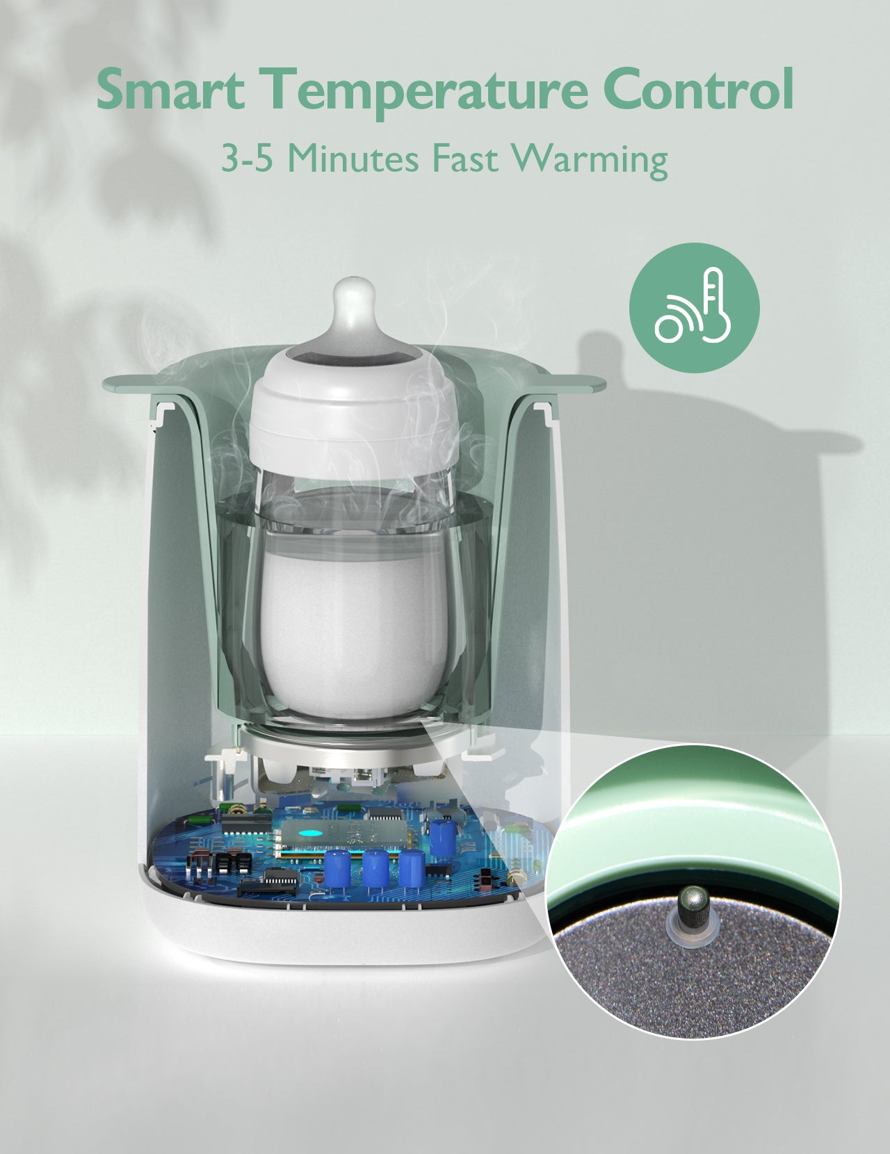 Momcozy Sterilizers & Warmer Baby Bottle Warmer White