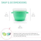 Melii Snap & Go Pods (6oz) - 4 piece set Multicolor ~ 3 to 24 Months- Open Box