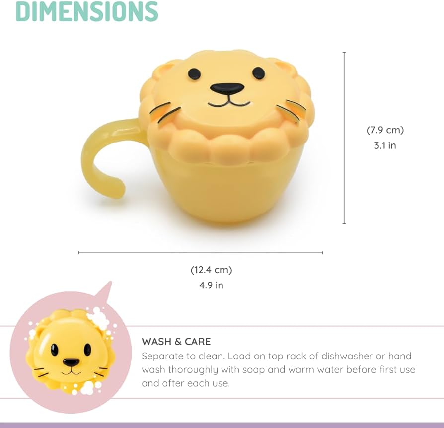 Melii Snack Container with Finger Trap 3 to 24 Months