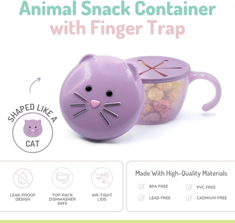 Melii Snack Container with Finger Trap 3 to 24 Months