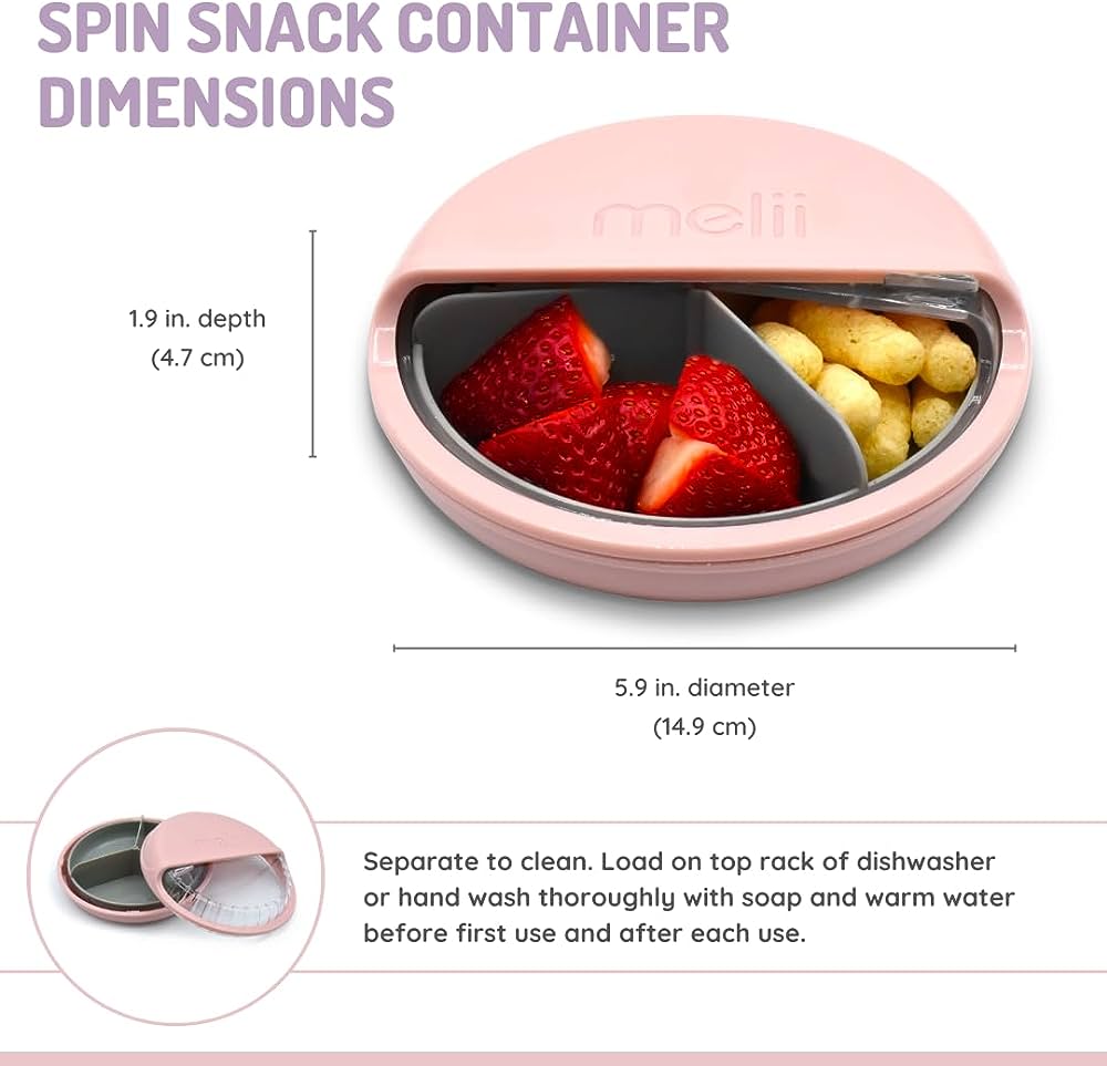 Melii Spin Snack Container - 3 to 6 Years