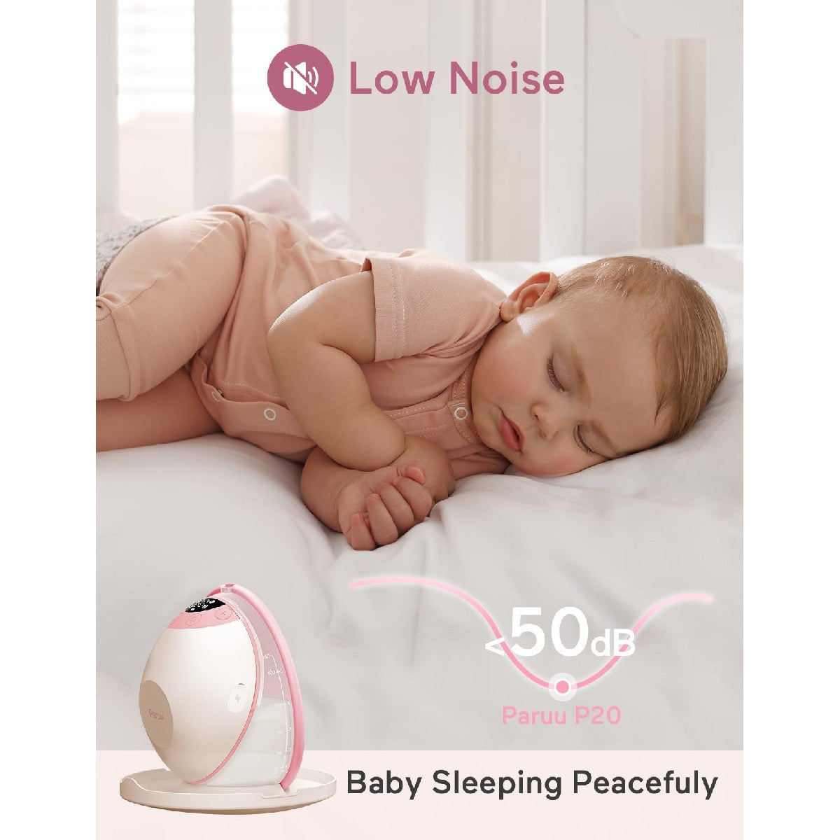 Paruu Breast Pump Paruu P20 Single Pink