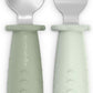 Suavinex Set of 2 Silicone Learning Pre-Spoons with Stainless Steel Tip (6-18 Months) - Suavinex