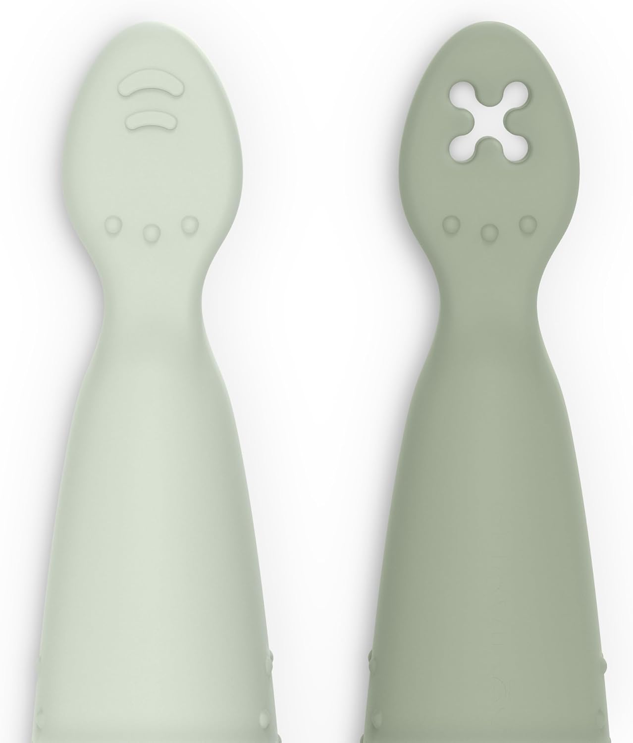 Suavinex Silicone Weaning Spoon Set with 2 Tips - Suavinex baby product