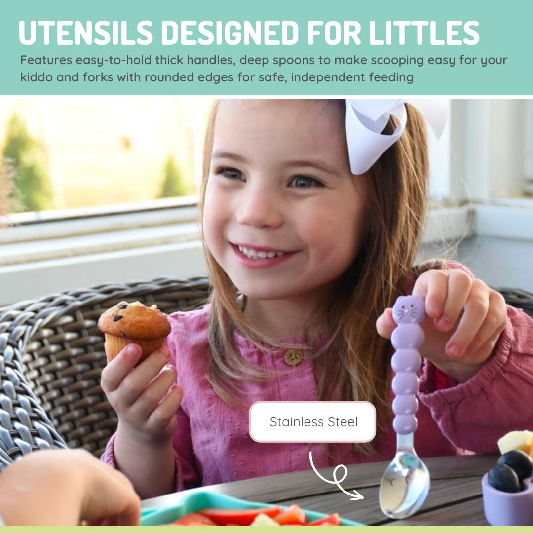 Melii Silicone Bowl with Lid &amp; Utensils - 12 to 36 Months