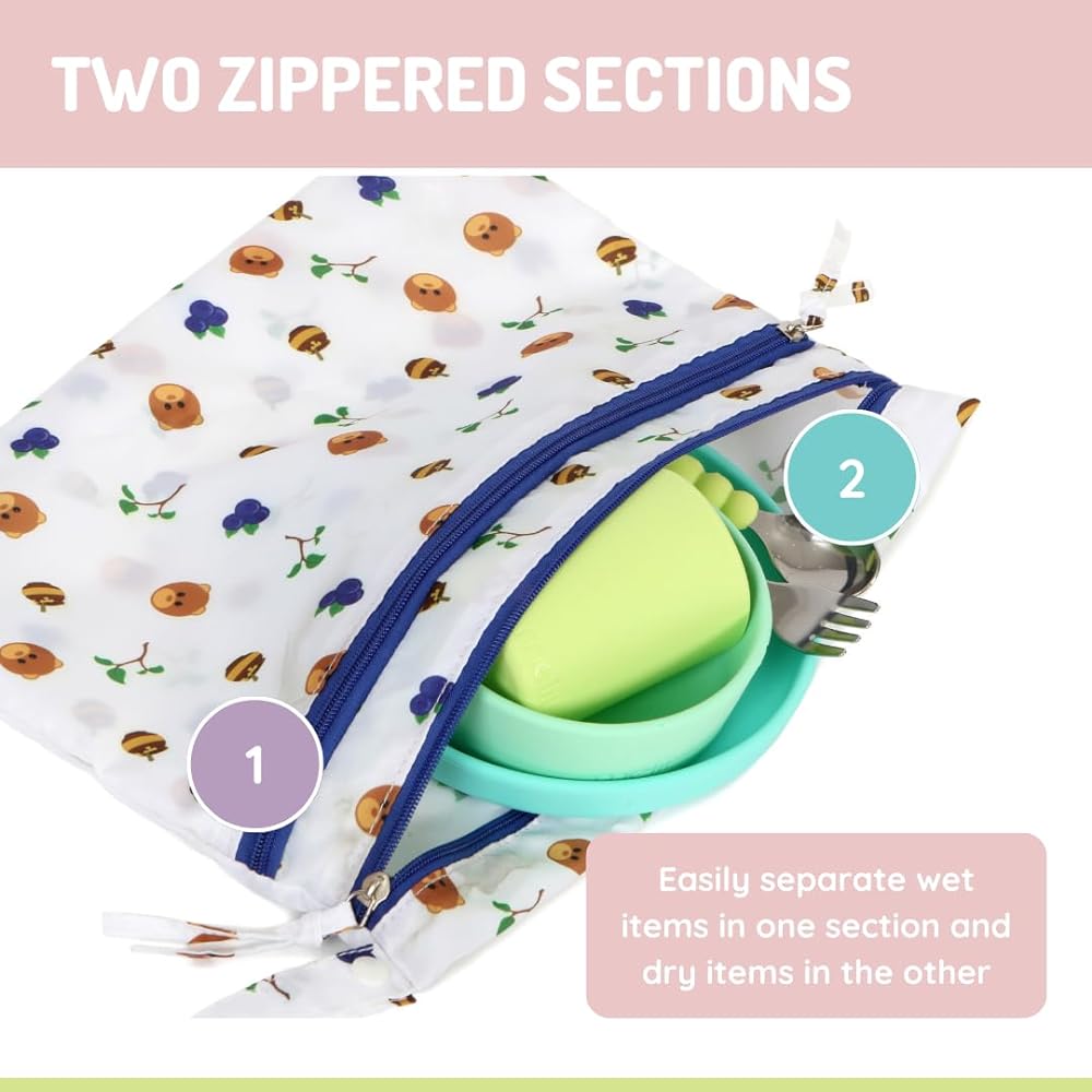 Melii Wet Bag Bear  Multicolor - Birth to 24 Months