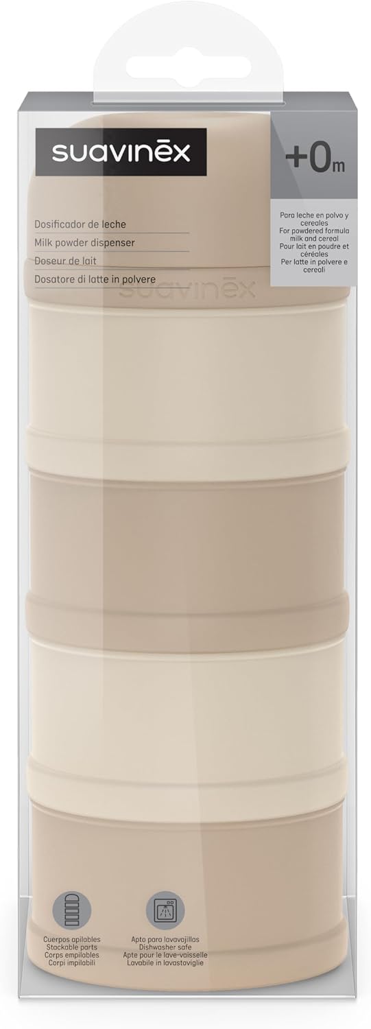 Suavinex Milk Powder & Cereal Dispenser with 4 Stackable Compartments - Suavinex baby product