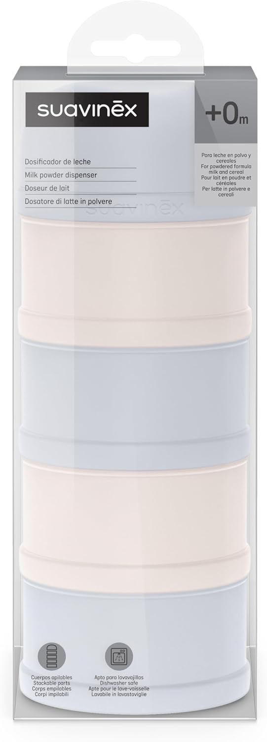 Suavinex Milk Powder & Cereal Dispenser with 4 Stackable Compartments - Suavinex baby product