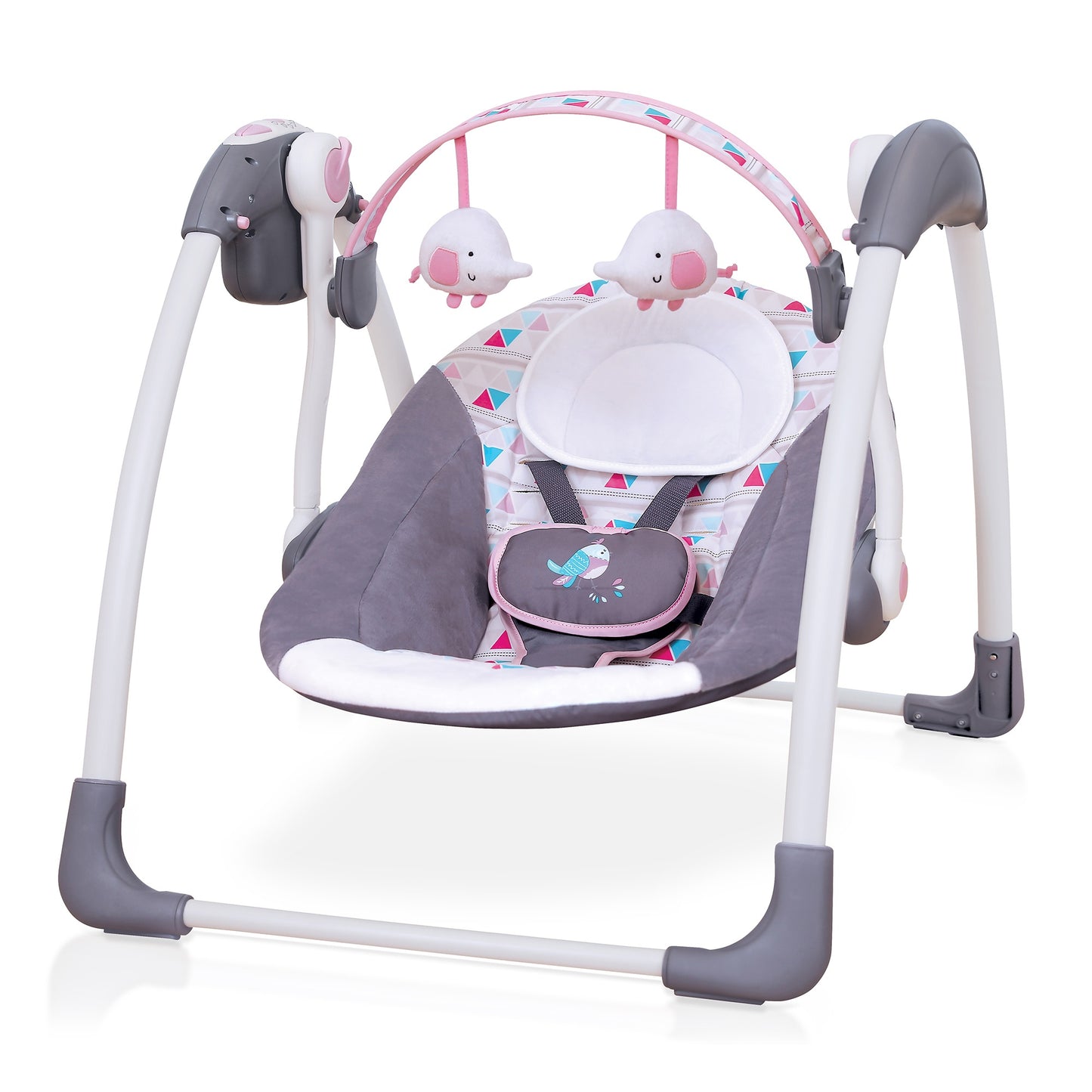 Mastela Deluxe Portable Swing - Fashion-Grey - Birth+ to 24months