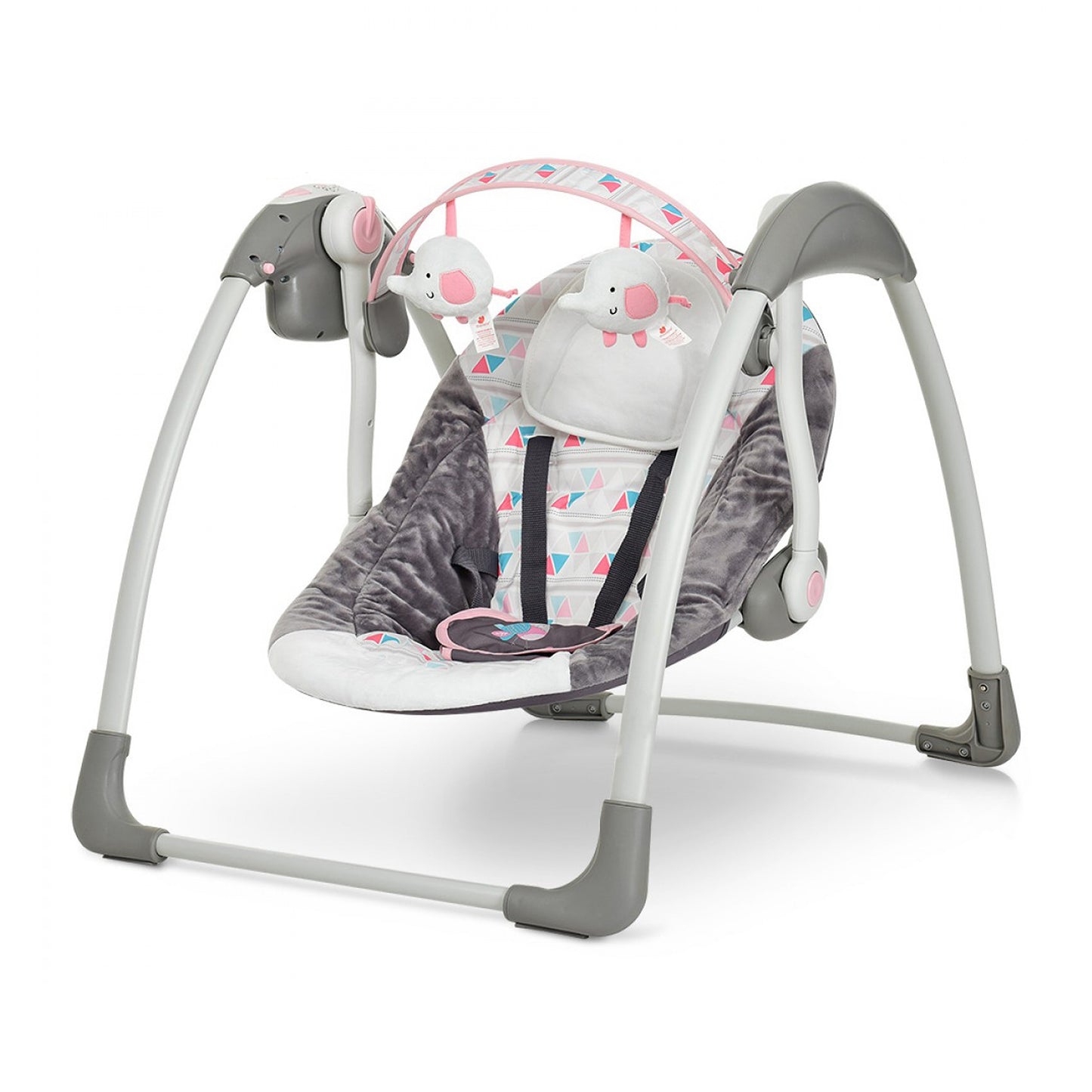 Mastela Deluxe Portable Swing - Fashion-Grey - Birth+ to 24months