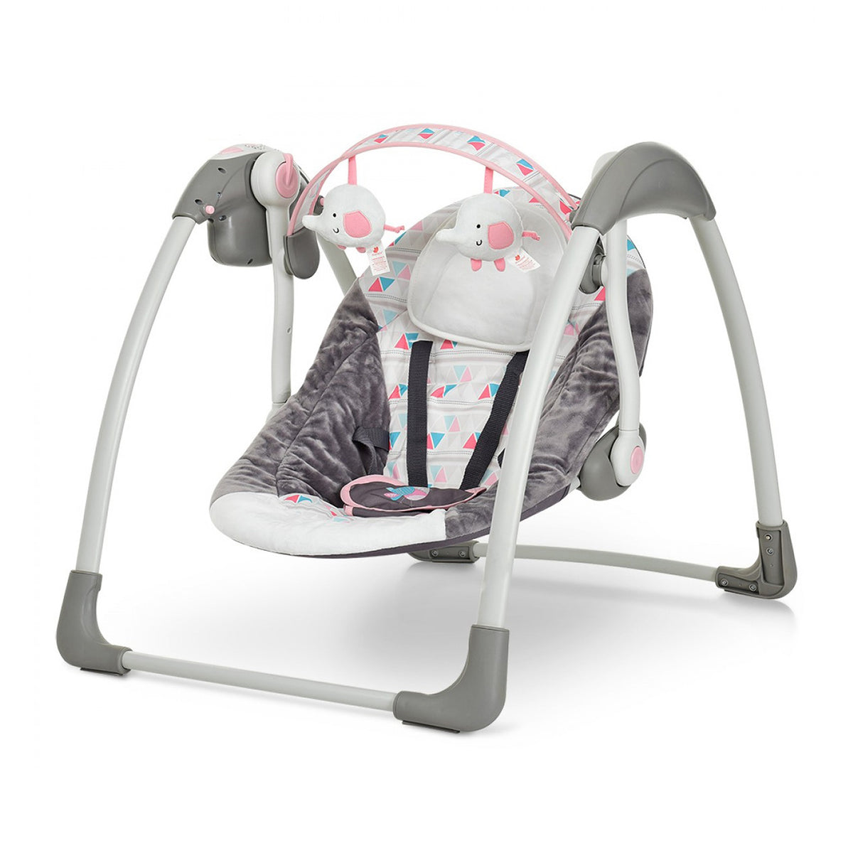 Mastela Deluxe Portable Swing - Fashion-Grey - Birth+ to 24months