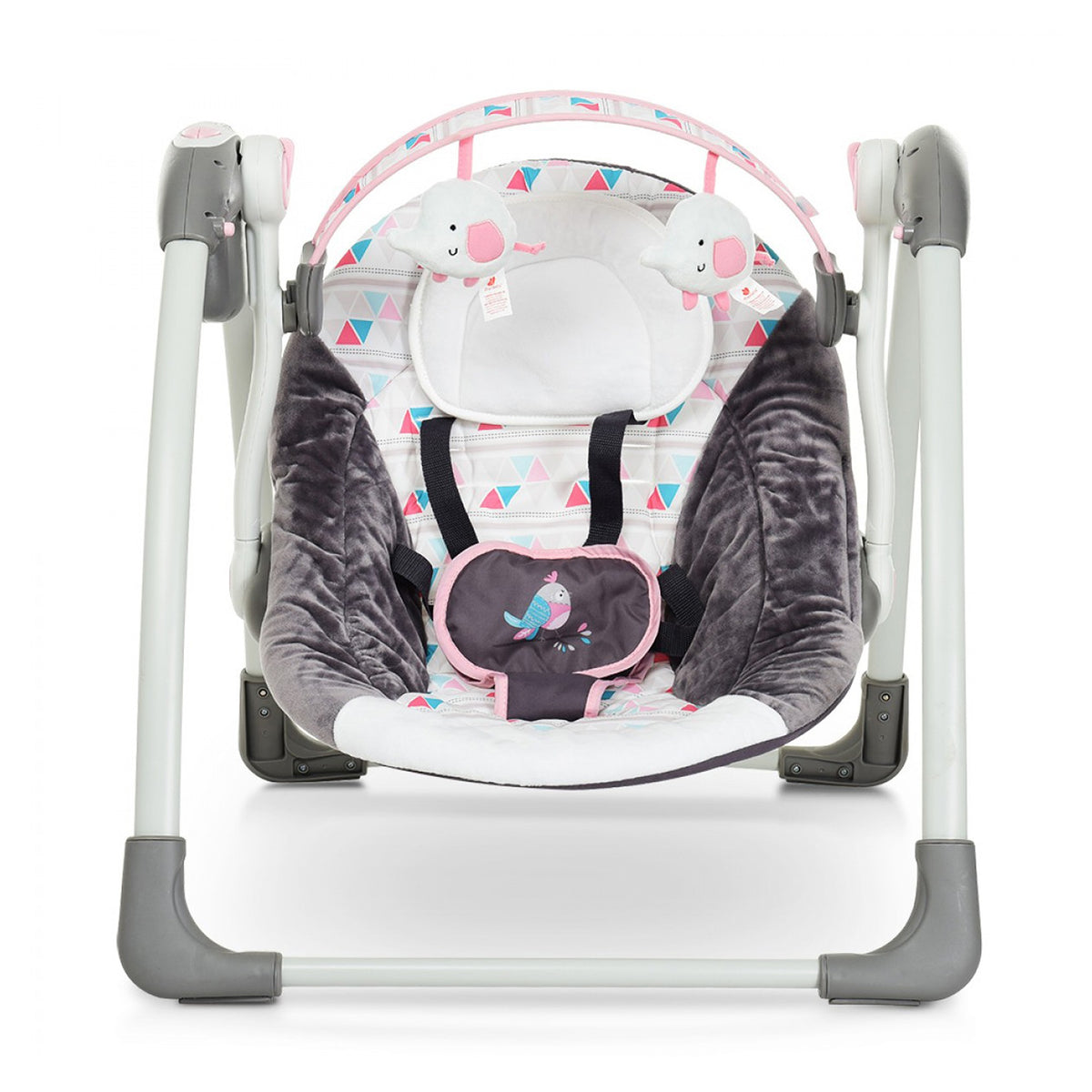 Mastela Deluxe Portable Swing - Fashion-Grey - Birth+ to 24months