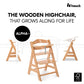 Hauck Alpha+B Highchair Natural 6months to Adult - Distressed Box