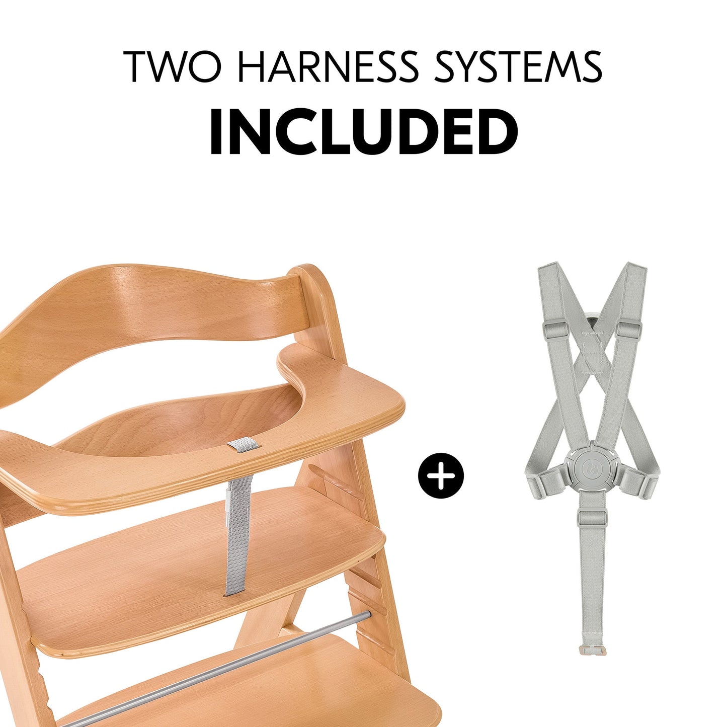 Hauck Alpha+B Highchair Natural 6months to Adult - Distressed Box