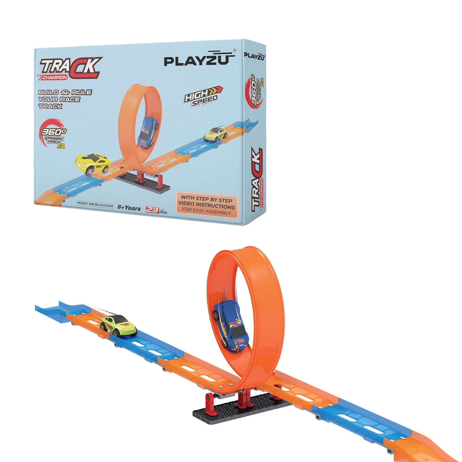 Playzu Pull Back Track Set-1A 6+Years