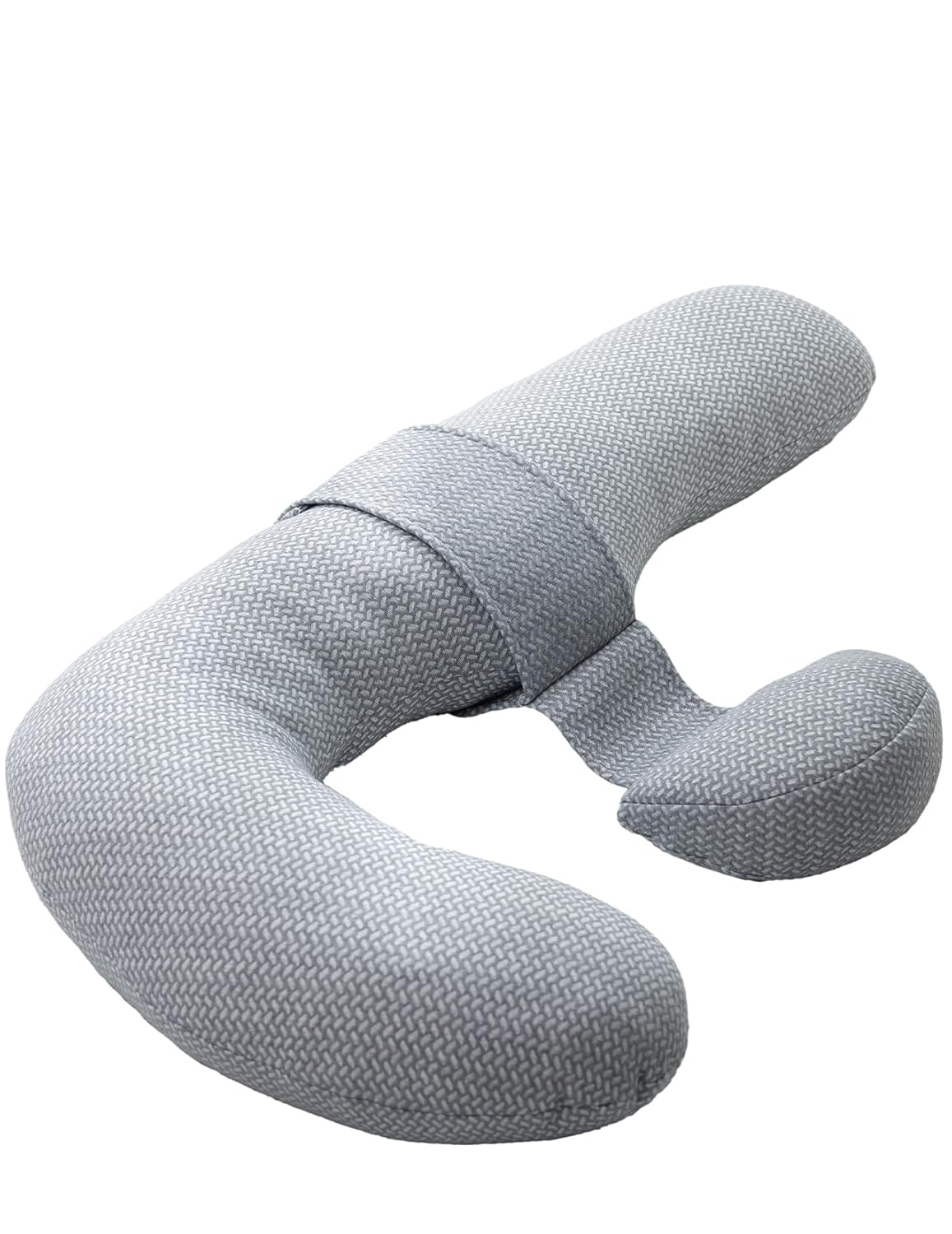 Momcozy Maternity Accessory F shape Maternity pillow with Air Layer Cover Grey