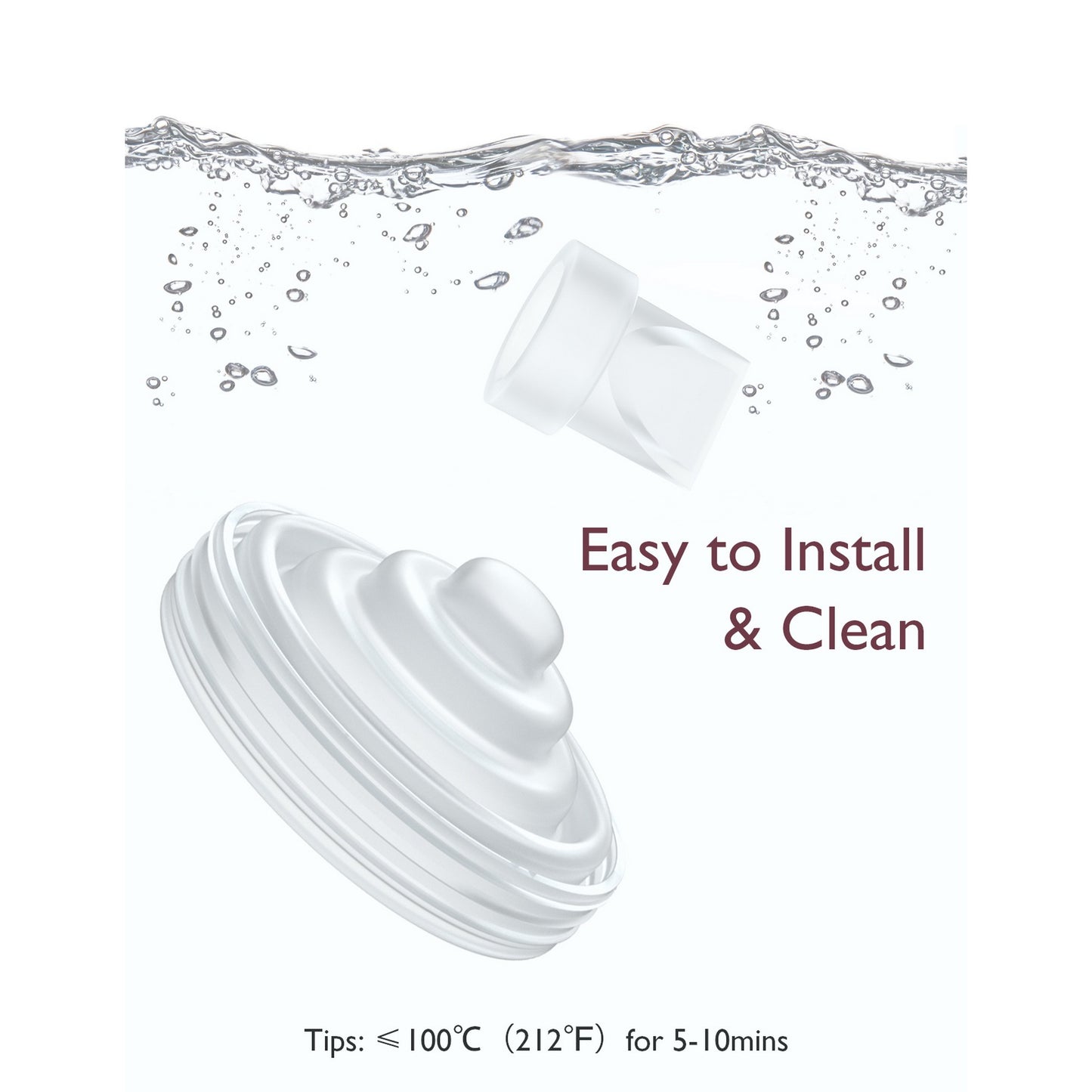 Momcozy Breastfeeding Access Silicone Diaphragm + Valve  for M5 Transparent