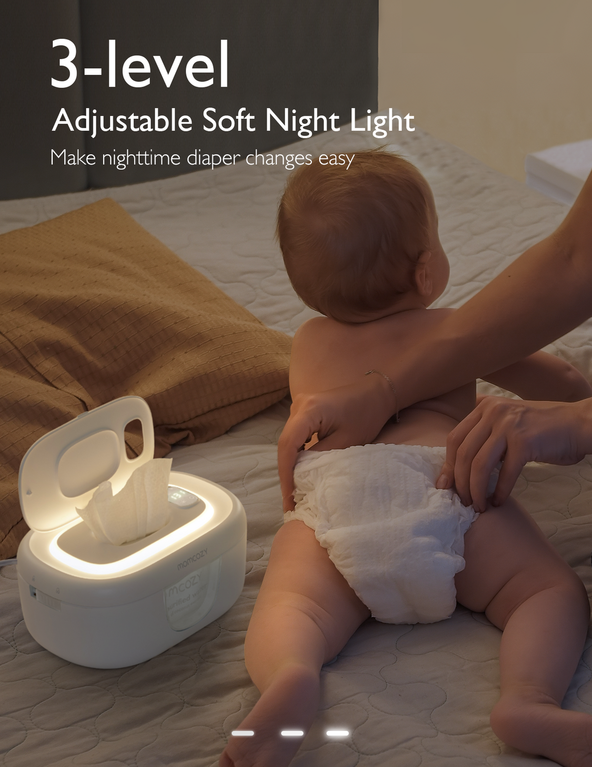 Momcozy Health Care Baby Wipe Warmer White