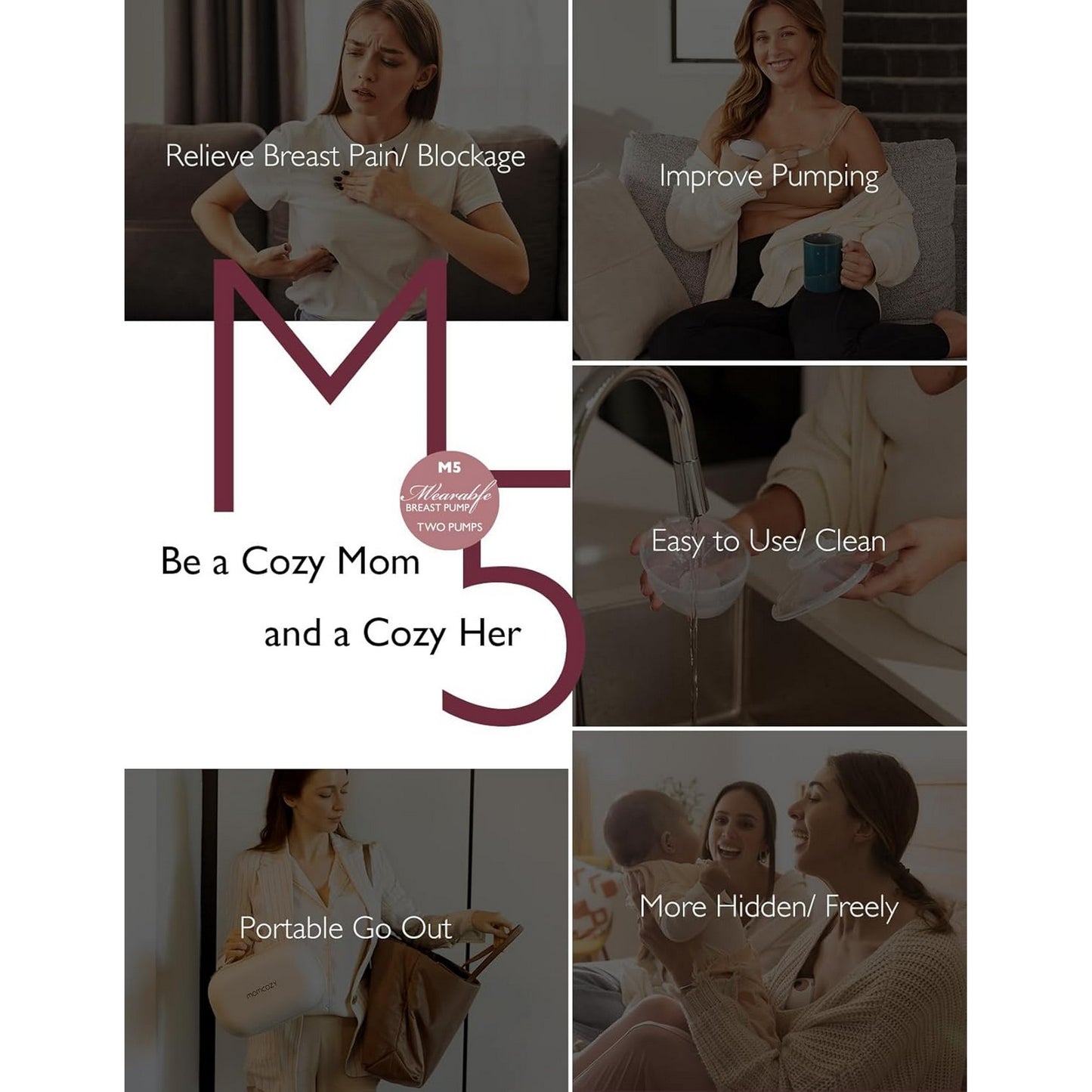 Momcozy Breast Pump M5 Single