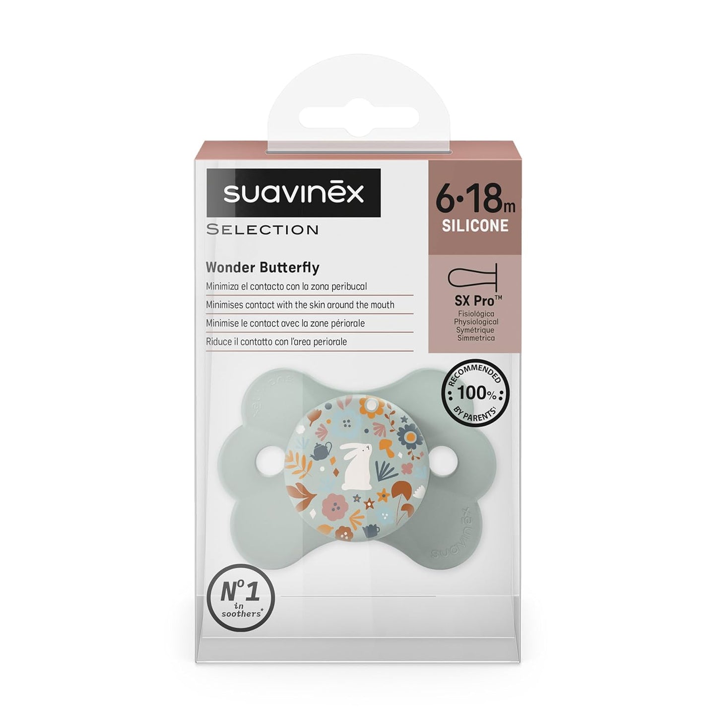 Suavinex Wonder Butterfly Soother with SX Pro Physiological Teat (6-18 Months) - Suavinex baby product