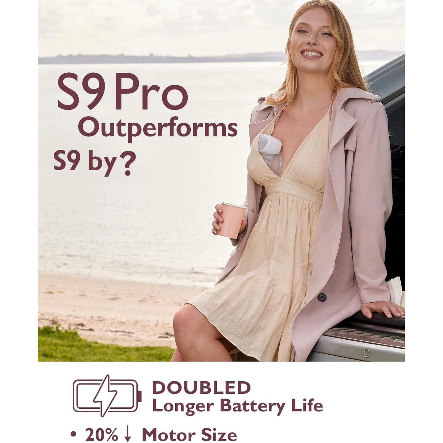 Momcozy Breast Pump S9 Pro Single Grey