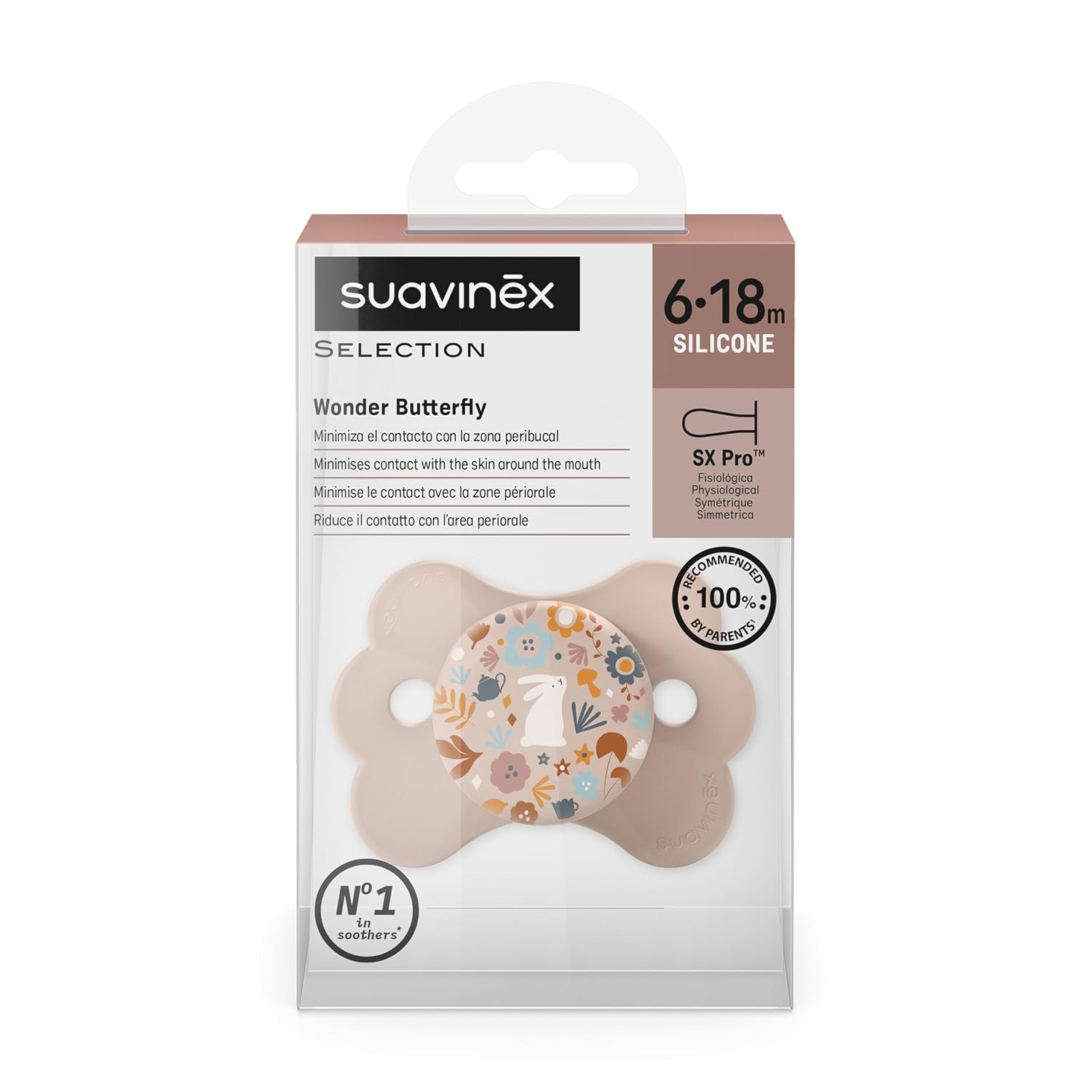 Suavinex Wonder Butterfly Soother with SX Pro Physiological Teat (6-18 Months) - Suavinex baby product