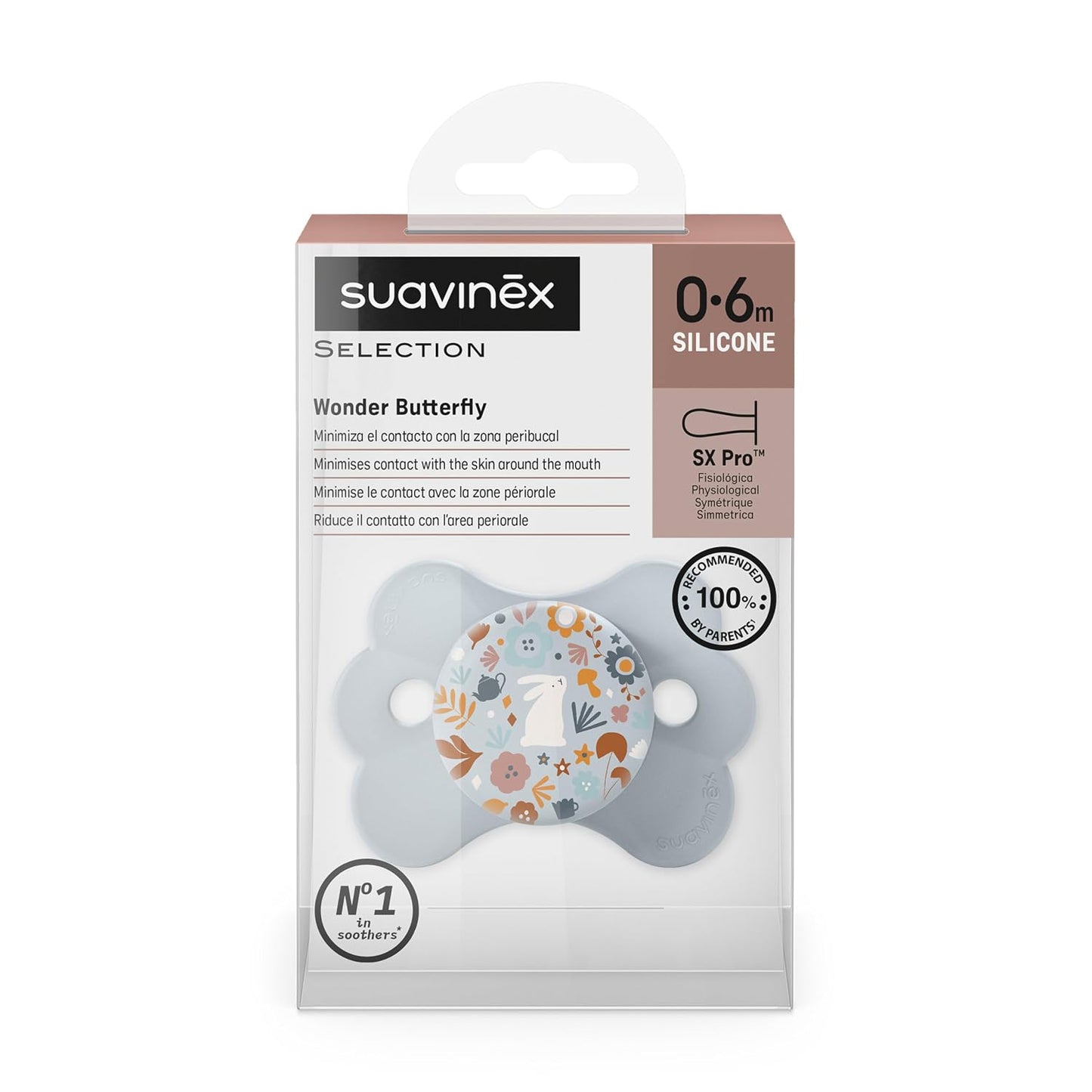 Suavinex Wonder Butterfly Soother with SX Pro Physiological Teat (0-6 Months) - Suavinex baby product