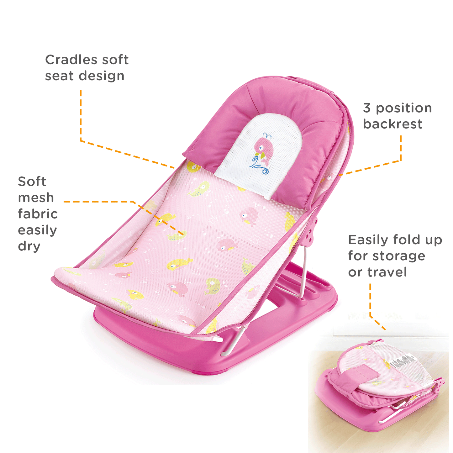 Mastela Deluxe Baby Bather - Birth  to 6M