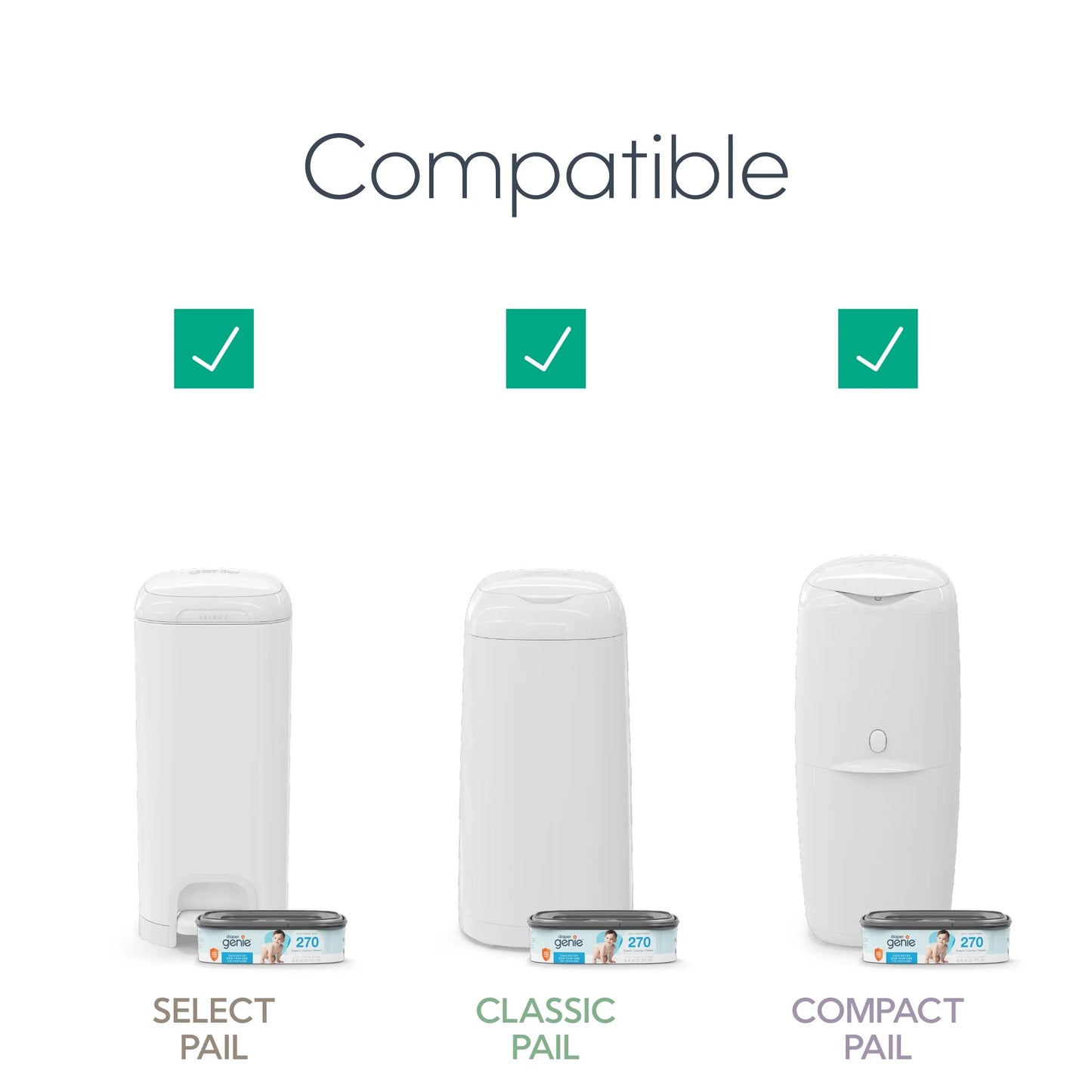 Diaper Genie Diaper Pails Refills Square refill