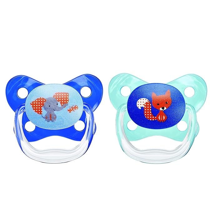 Dr. Brown's Pacifier Prevent Butterfly Soother - Stage 1 Pink (Pack of 2) (Birth to 6 Months)