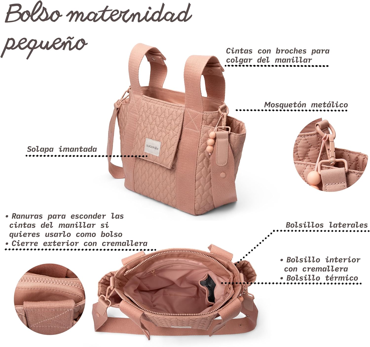 Suavinex Wonder Small Maternity / Diaper Bag with Stroller Straps - Suavinex baby product