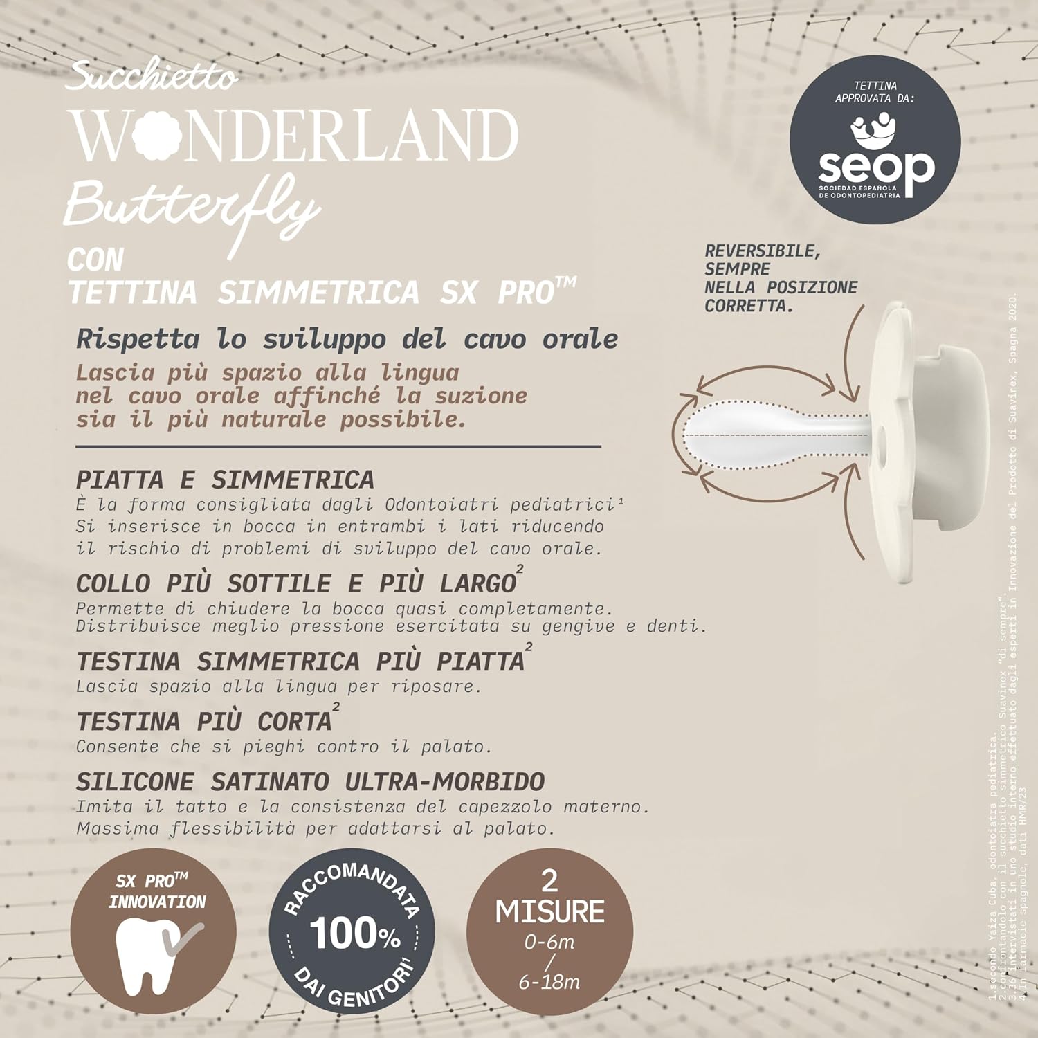 Suavinex Wonder Butterfly Soother with SX Pro Physiological Teat (6-18 Months) - Suavinex baby product