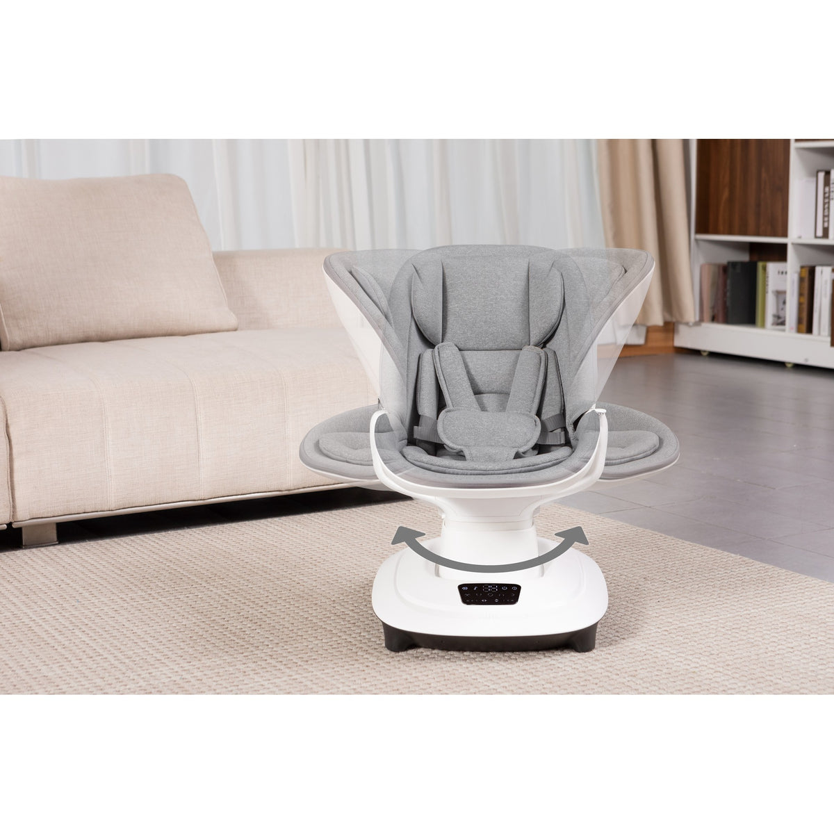 Mastela Deluxt Multi-Motion Baby Cradle Birth+ to 36M