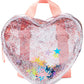 SKIP HOP Bags Clear Glitter Heart Backpack (6Y to 9Y) Transparent