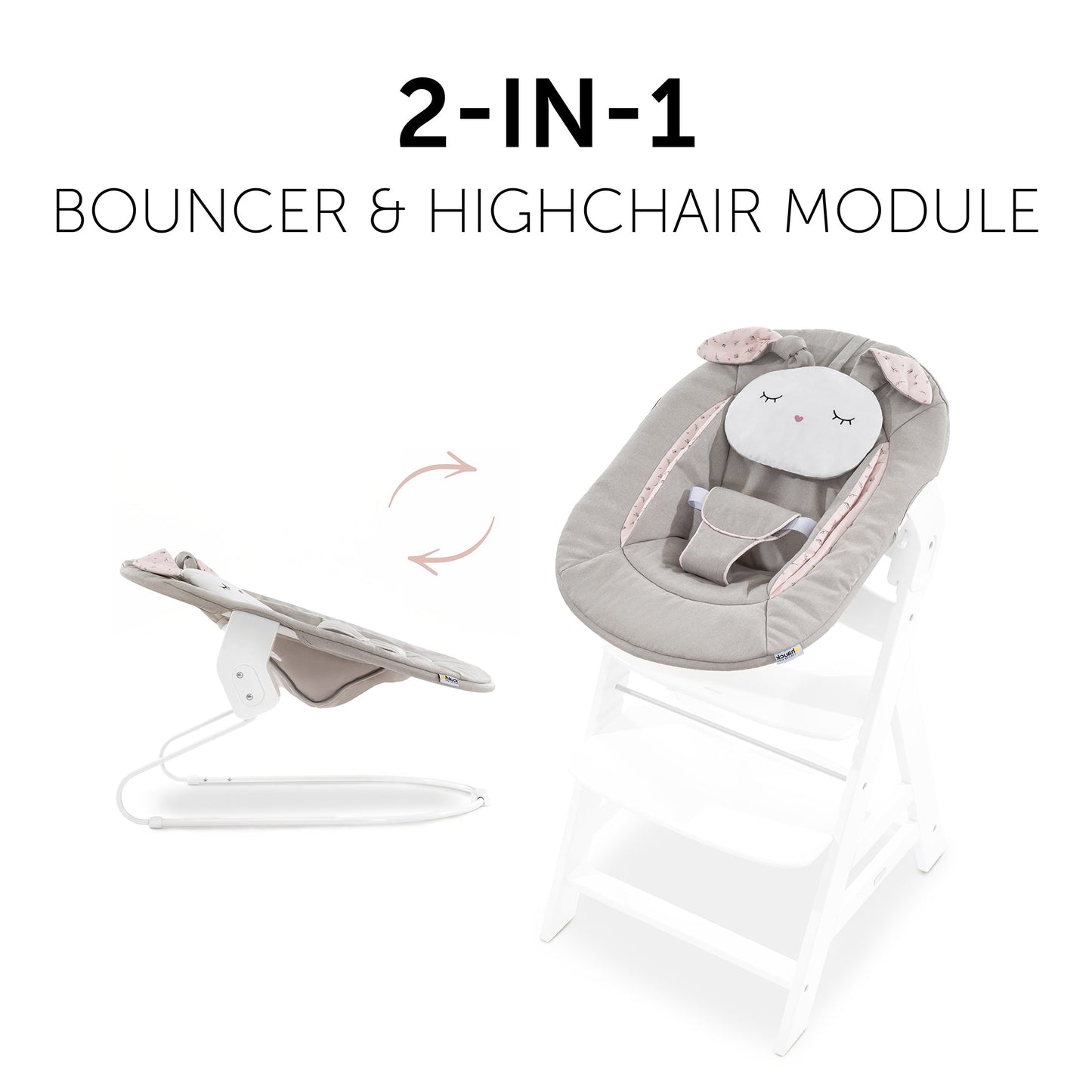 Hauck Alpha Bouncer 2in1 Rocker & Bouncer Birth to 6 months - Open Box